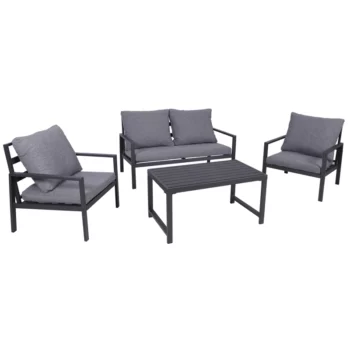 פינת ישיבה לגינה מאלומיניום דגם עידן