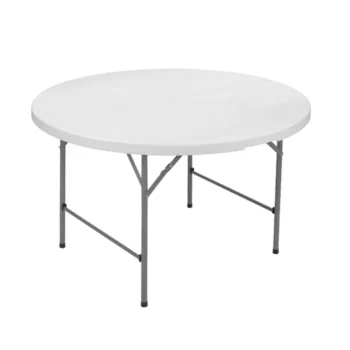 שולחן פלסטיק מתקפל עגול 150