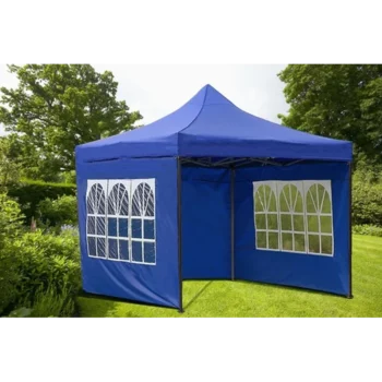 גזיבו מתקפל 3x3 כולל קירוי בצדדים כחול