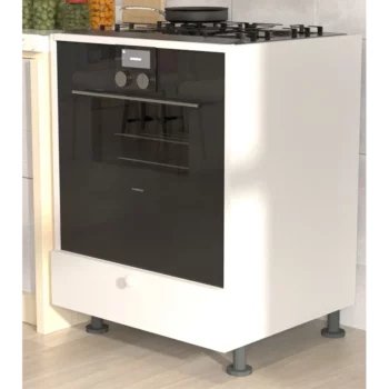 ארון שירות לתנור בילט אין וכיריים בצבע לבן דגם ערבה ARAVA