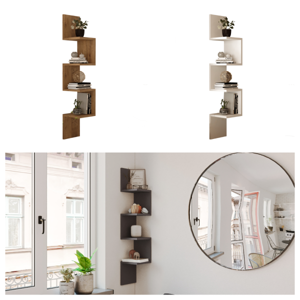 מדף תליה מעוצב דגם קרס בצבע אפור פחם מדף תליה מעוצב דגם קרס בצבע