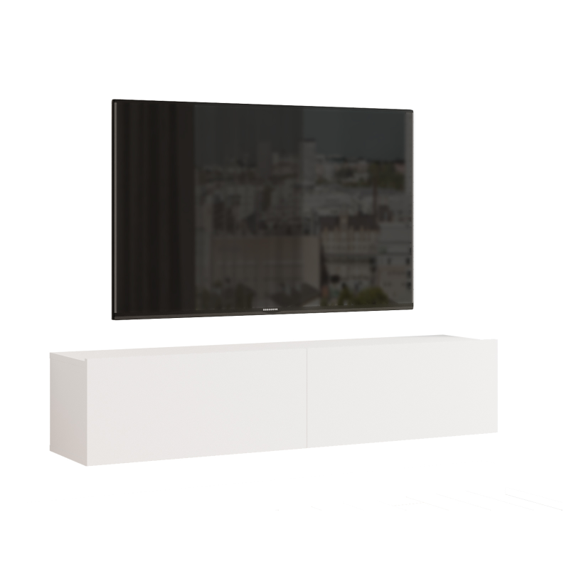 מזנון טלוויזיה צף דגם אריסטו בצבע לבן מזנון טלוויזיה צף דגם אריסטו בצבע לבן