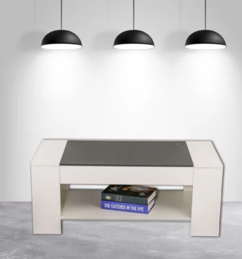 שולחן סלון דגם ג'וזף - לבן