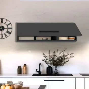 ארונית קלאפה 95/30 ס"מ לתלייה לאורך או לרוחב דגם רונית בגוון אפור פחם