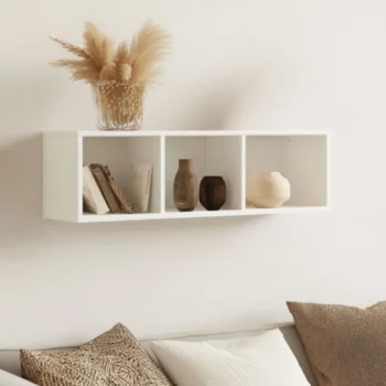 מדף מעוצב ברוחב 90 ס"מ בצבע לבן דגם פטל PETEL