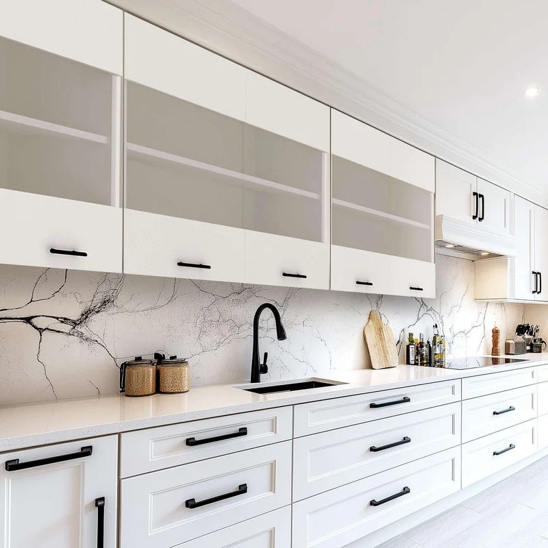 ארון שירות עליון למטבח ברוחב 80 ס"מ דלתות בשילוב זכוכית חלבית דגם נטע ארון שירות עליון למטבח ברוחב 80 ס"מ דלתות בשילוב זכוכית חלבית דגם נטע – תמונה 2