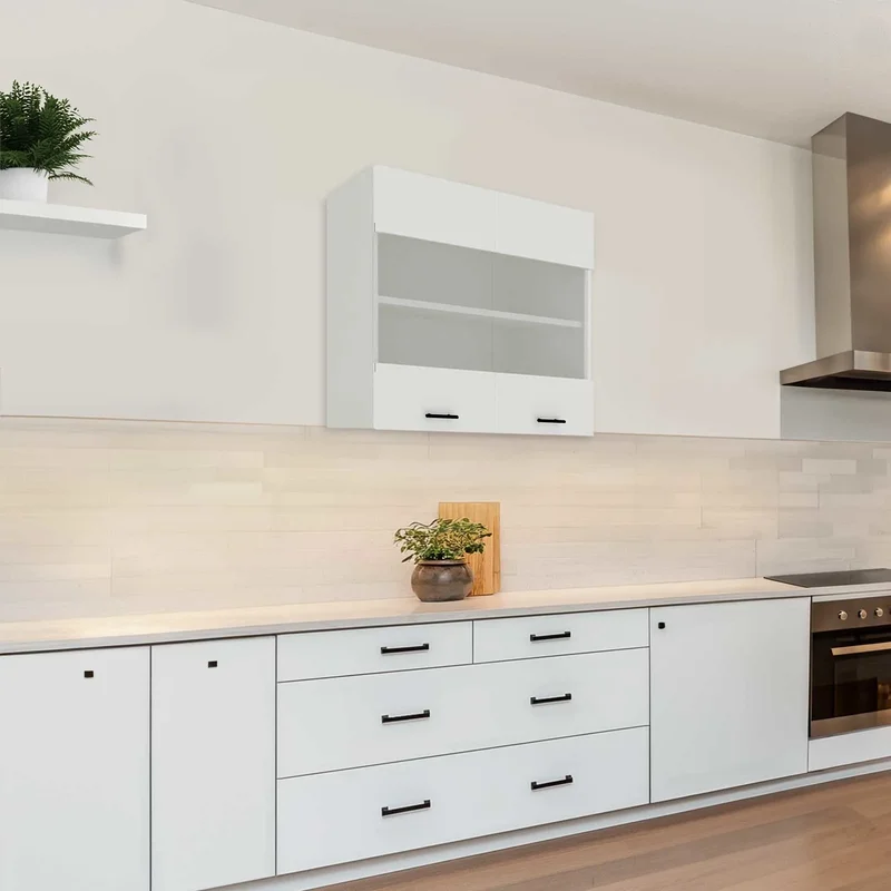 ארון שירות עליון למטבח ברוחב 80 ס"מ דלתות בשילוב זכוכית חלבית דגם נטע ארון שירות עליון למטבח ברוחב 80 ס"מ דלתות בשילוב זכוכית חלבית דגם נטע NETA