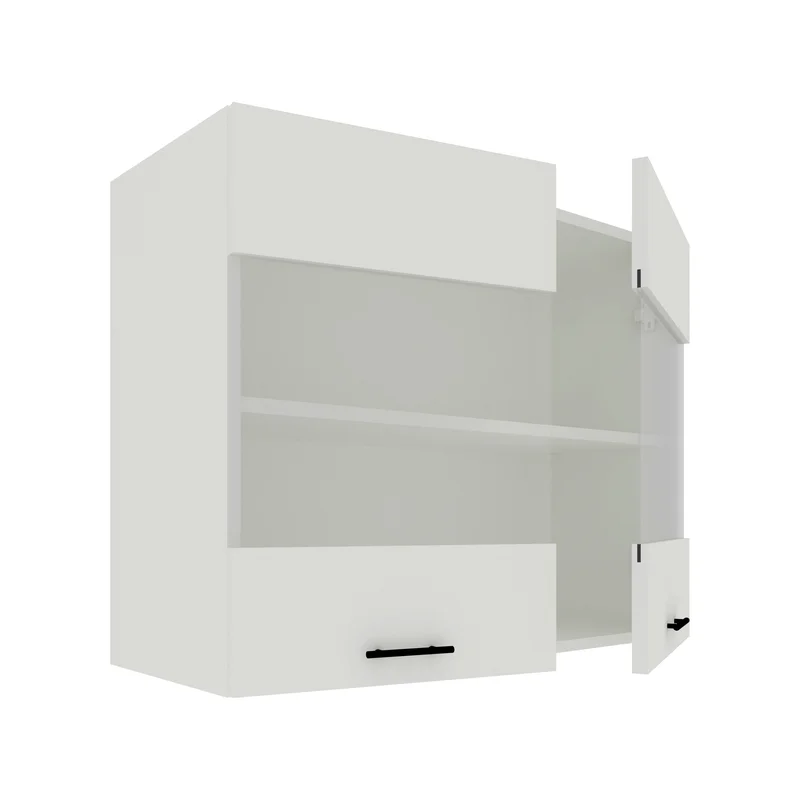 ארון שירות עליון למטבח ברוחב 80 ס"מ דלתות בשילוב זכוכית חלבית דגם נטע ארון שירות עליון למטבח ברוחב 80 ס"מ דלתות בשילוב זכוכית חלבית דגם נטע – תמונה 3