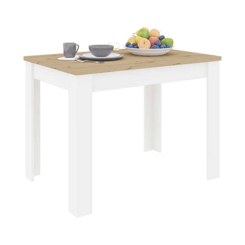 שולחן אוכל בעיצוב מודרני בגוון אלון 102X69 ס"מ דגם וינה שולחן אוכל בעיצוב מודרני בגוון אלון 102X69 ס"מ דגם וינה – תמונה 7