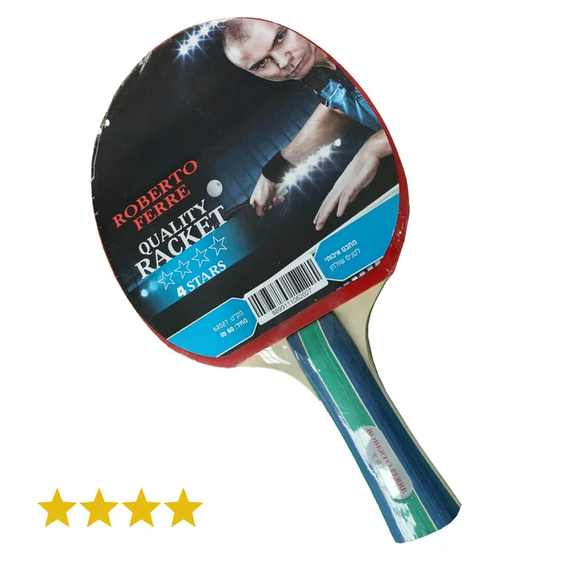מחבט פינג פונג מקצועי 4 כוכבים ROBERTO FERRE מחבט פינג פונג מקצועי 4 כוכבים ROBERTO FERRE
