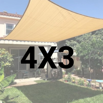 רשת צל 4X3 במגוון צבעים