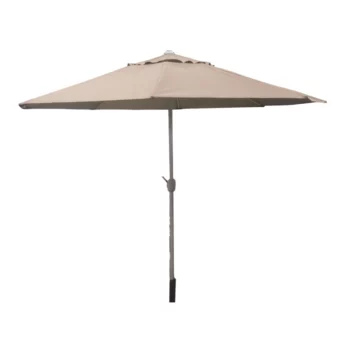 שמשיה עגולה מפוארת לגינה צבע בז' 2.7 מטר