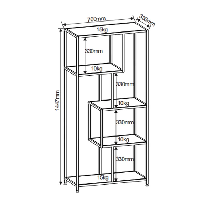 גלדיולוס לבן - 3143L - ספריה אסימטרית מעוצבת גלדיולוס לבן - 3143L - ספריה אסימטרית מעוצבת – תמונה 5