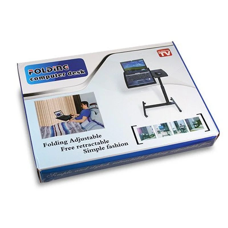 שולחן מתכוונן למחשב נייד - האמטי שחור שולחן מתכוונן למחשב נייד - האמטי שחור – תמונה 3