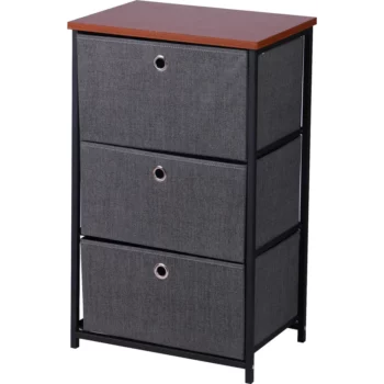 שידת מתכת עם 3 מגירות בד דגם cr376 מסדרת Siena