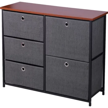 שידת מתכת עם 5 מגירות בד דגם cr375 מסדרת Siena